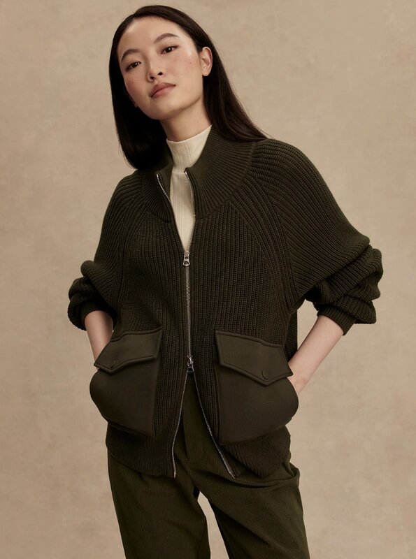 Varley Tessa Zip-Through Knit Jacket