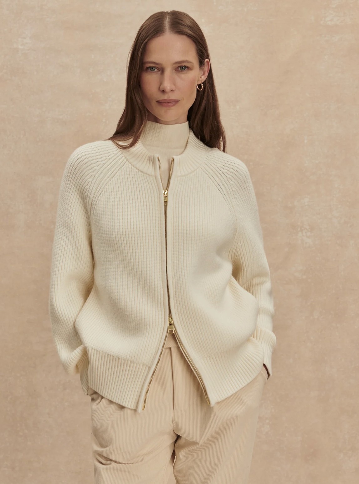 Varley Milo Zip-Through Knit Jacket