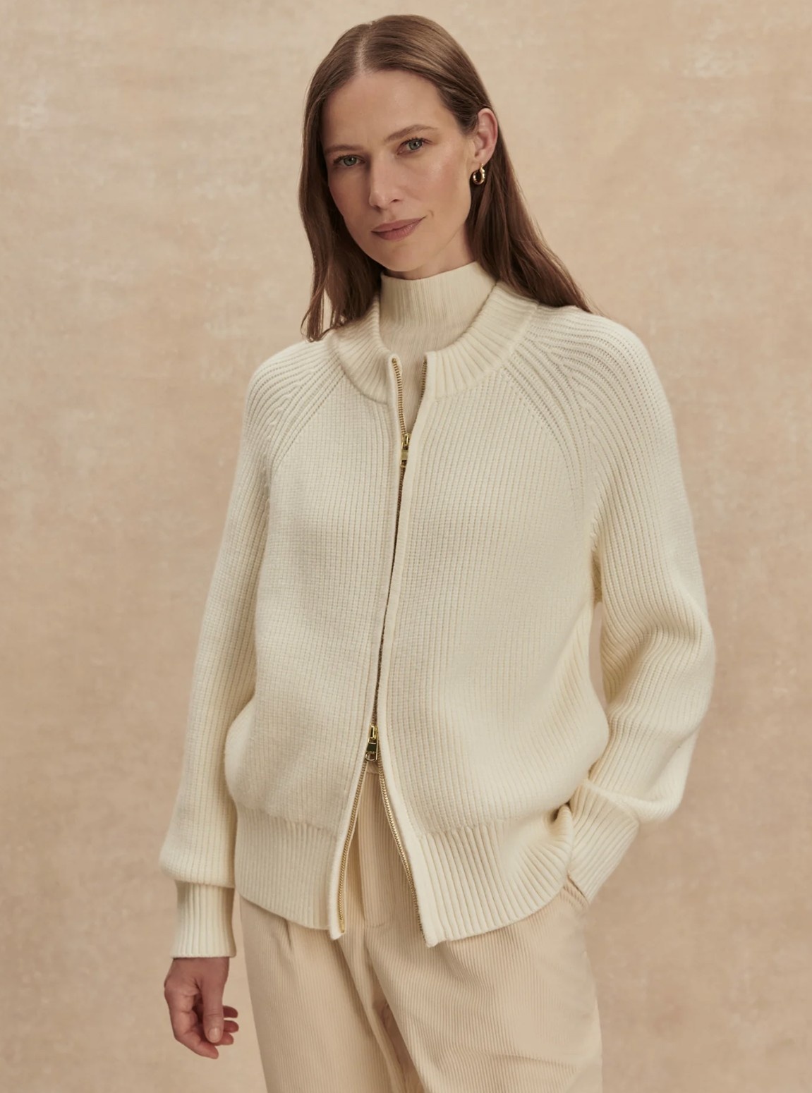 Varley Milo Zip-Through Knit Jacket