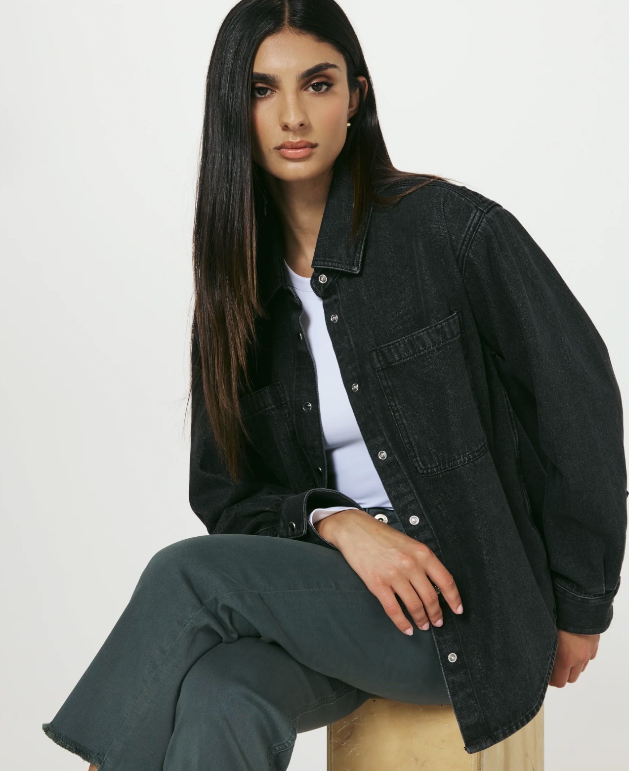7 Diamonds Gianna Denim Shirt