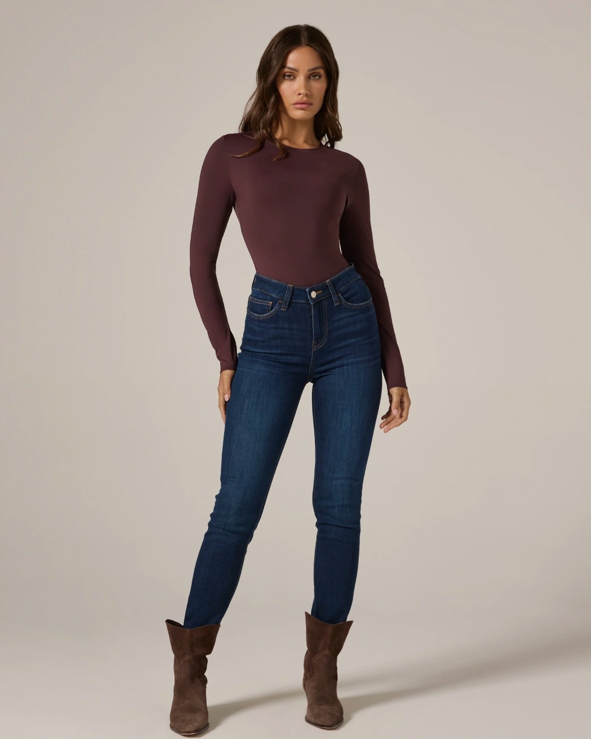 7 Diamonds Sleek Long Sleeve Bodysuit