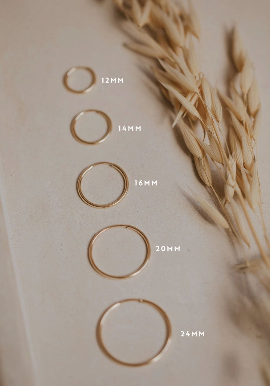 Hello Adorn Endless Hoops 12mm