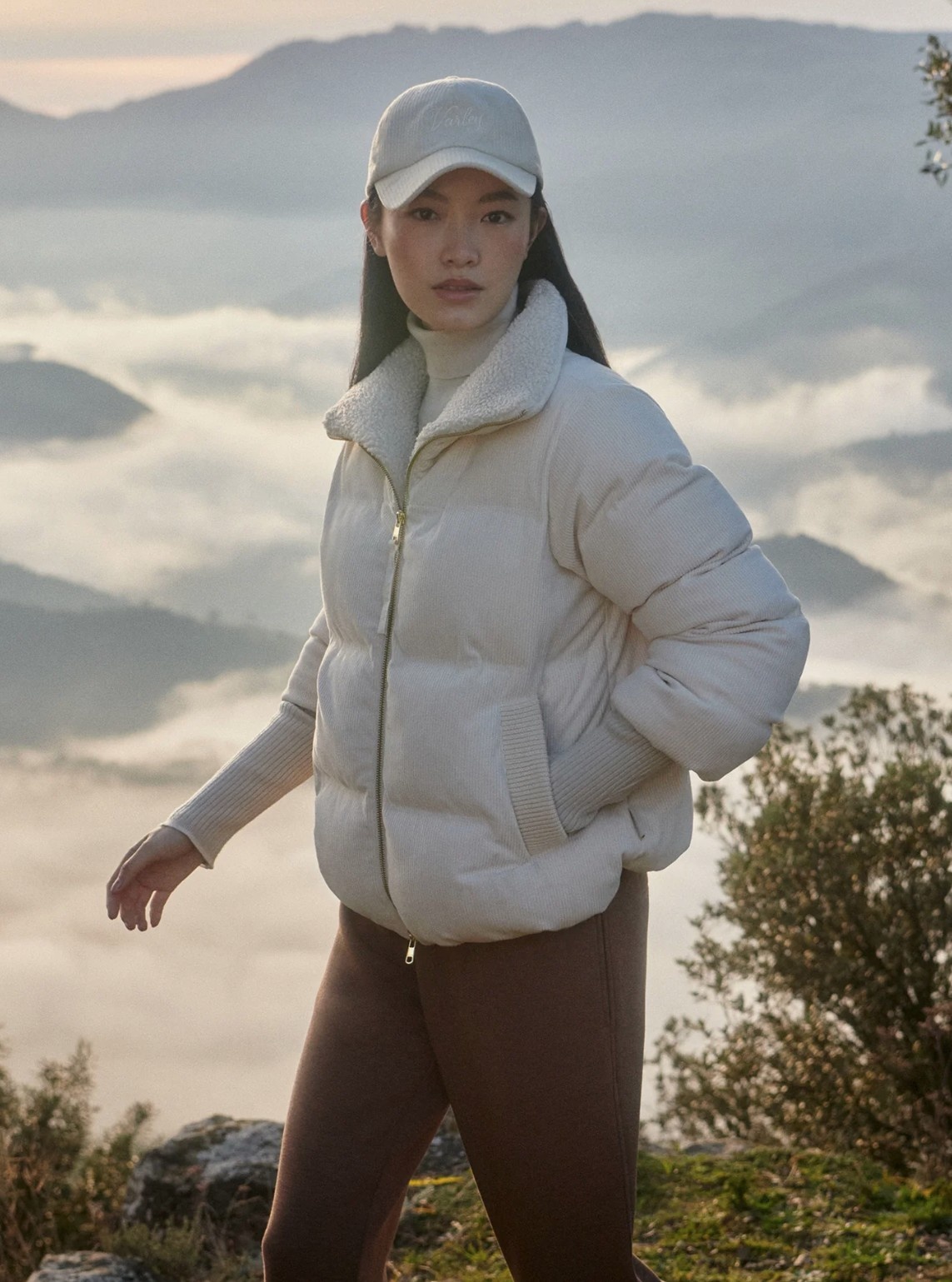 Varley Brackley Cord Puffer Jacket