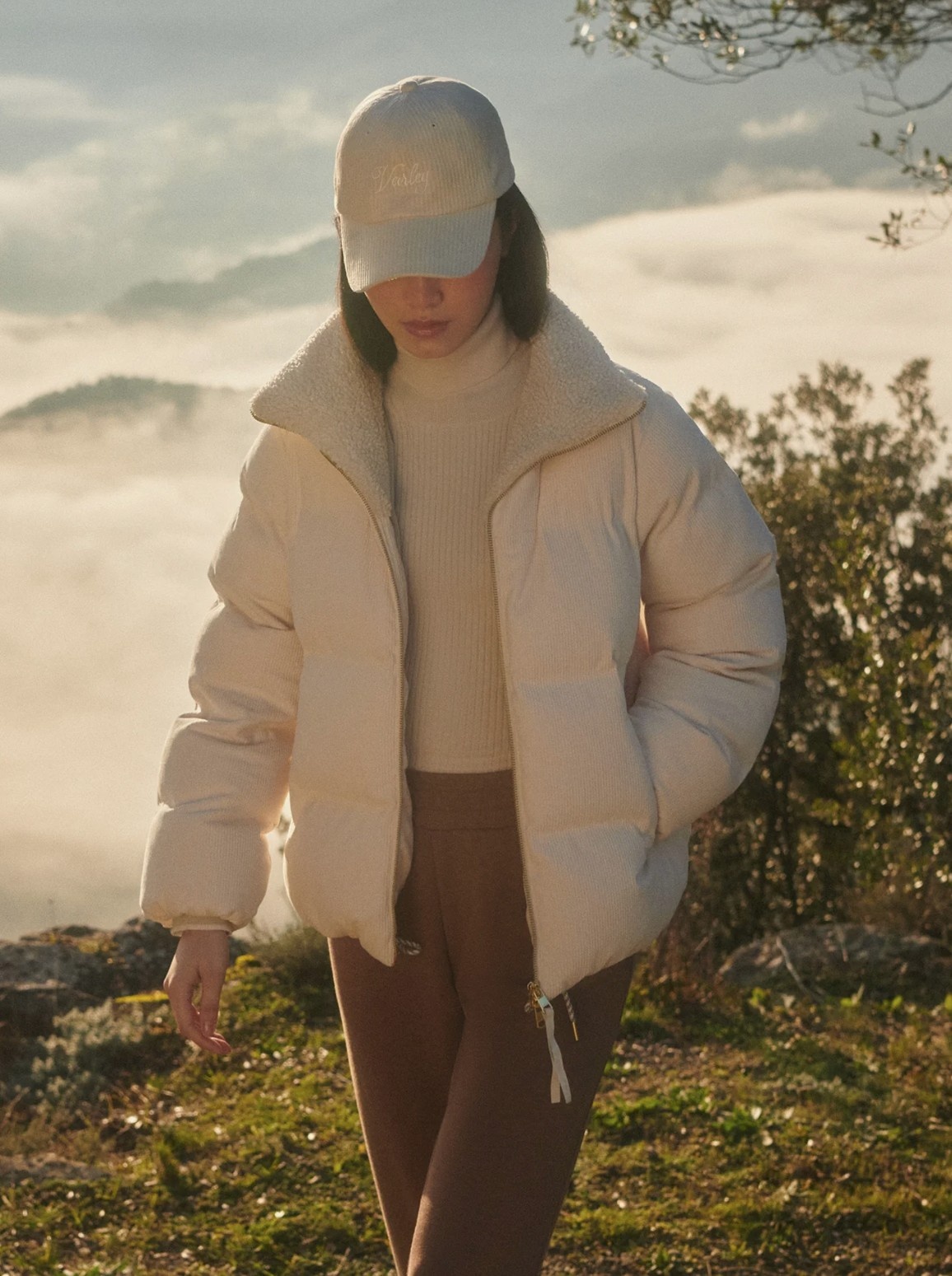 Varley Brackley Cord Puffer Jacket