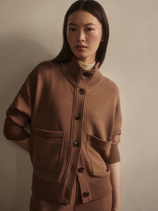 Varley Sabrina Button Through Sweat