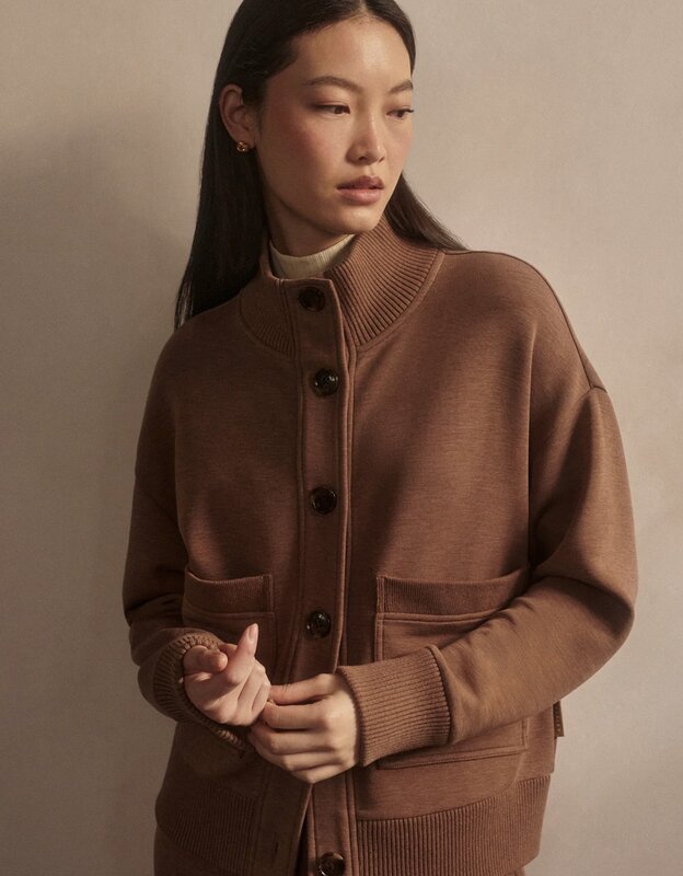 Varley Sabrina Button Through Sweat