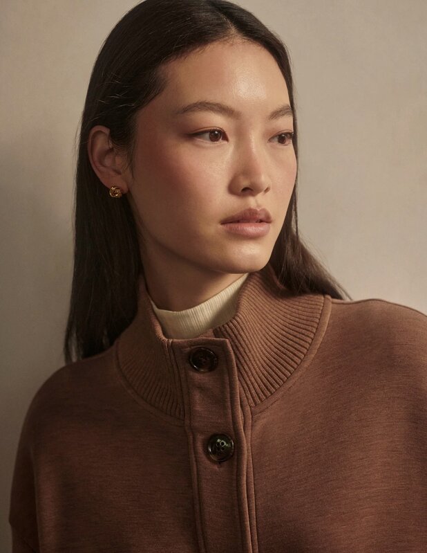 Varley Sabrina Button Through Sweat