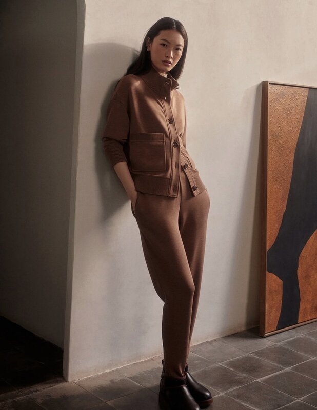 Varley Sabrina Button Through Sweat