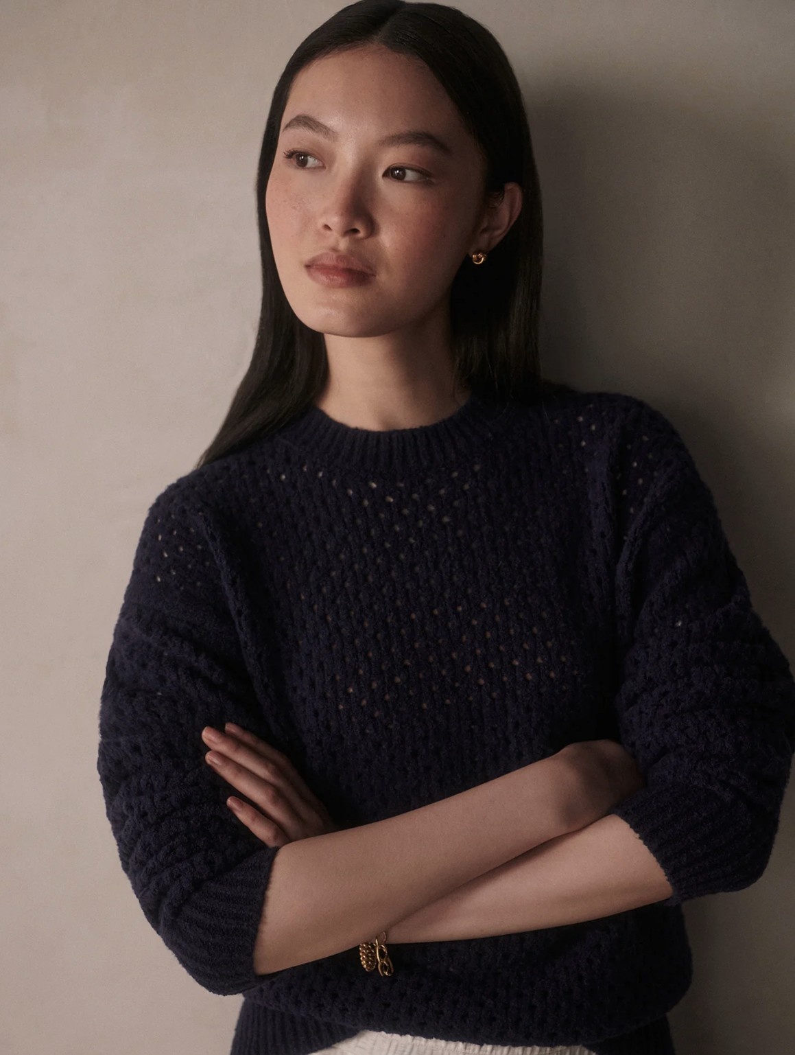 Varley Grady Boucle Knit Sweater