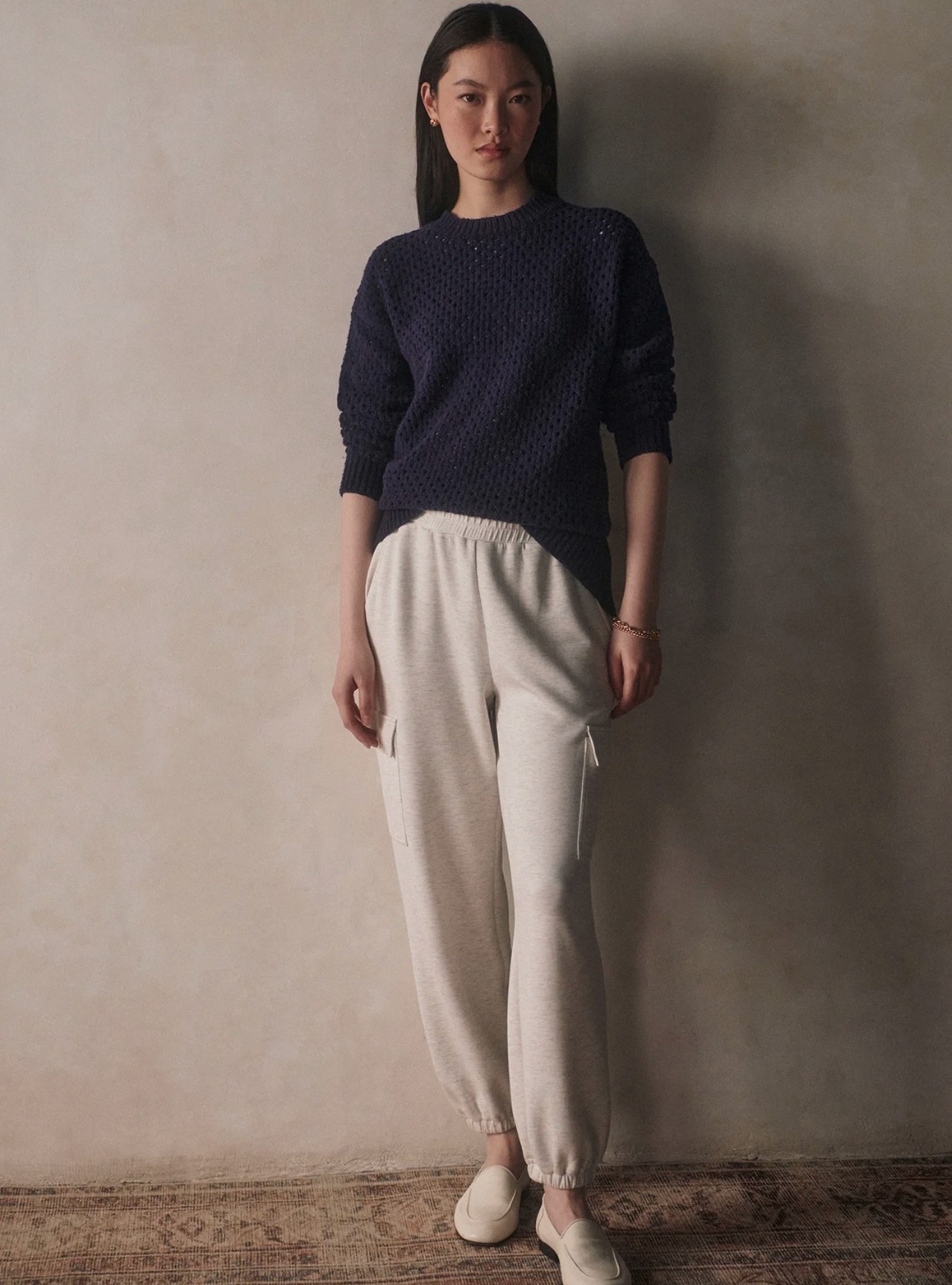 Varley Grady Boucle Knit Sweater