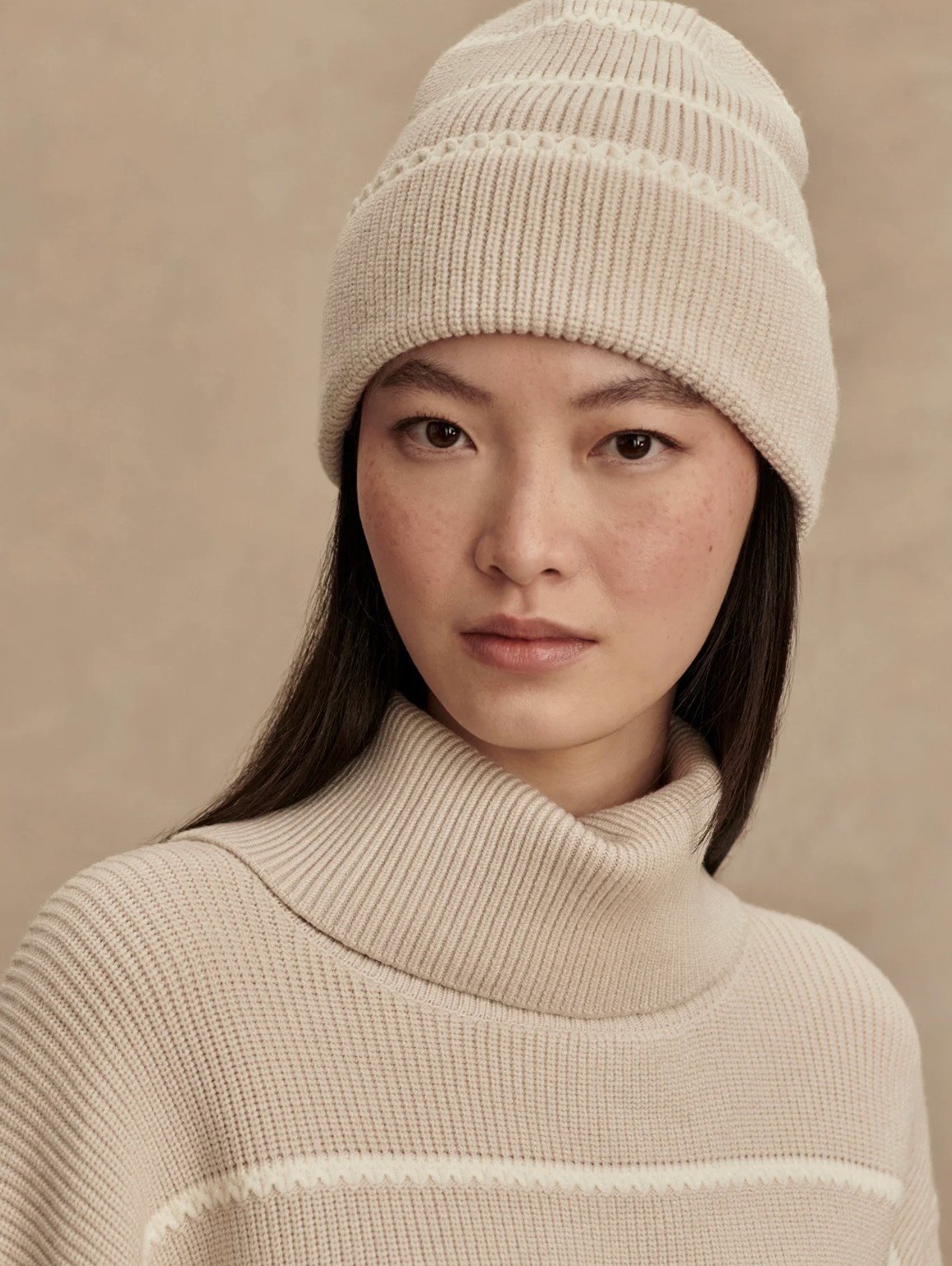 Varley Ronan Stitch Stripe Beanie