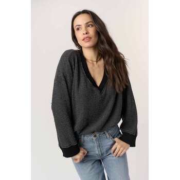 Project Social T Justina Brushed Thermal V Neck Pullover