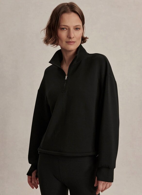 Varley Sian Cropped Half Zip Midlayer