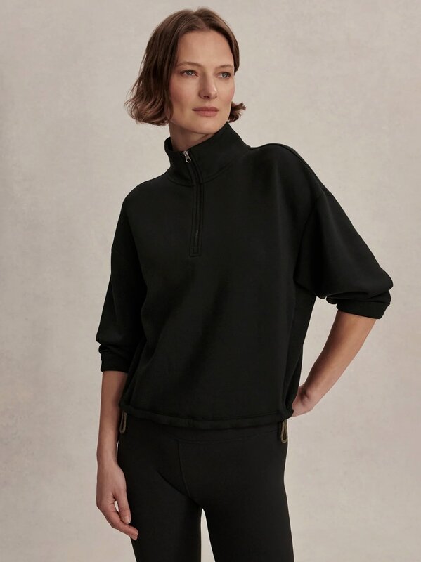 Varley Sian Cropped Half Zip Midlayer