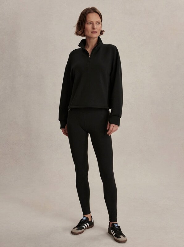 Varley Sian Cropped Half Zip Midlayer