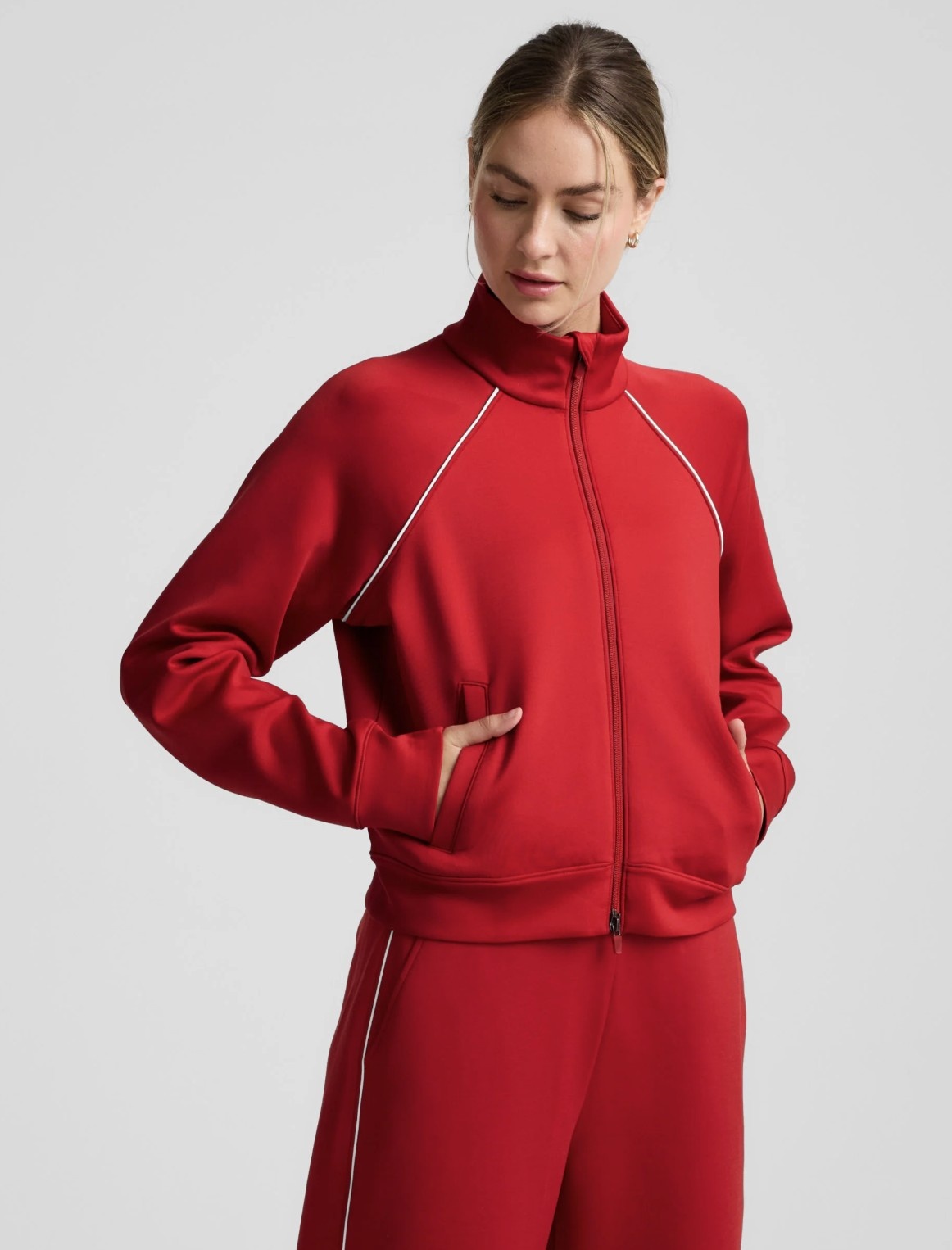 Beyond Yoga In The Flow Bomber Jacket