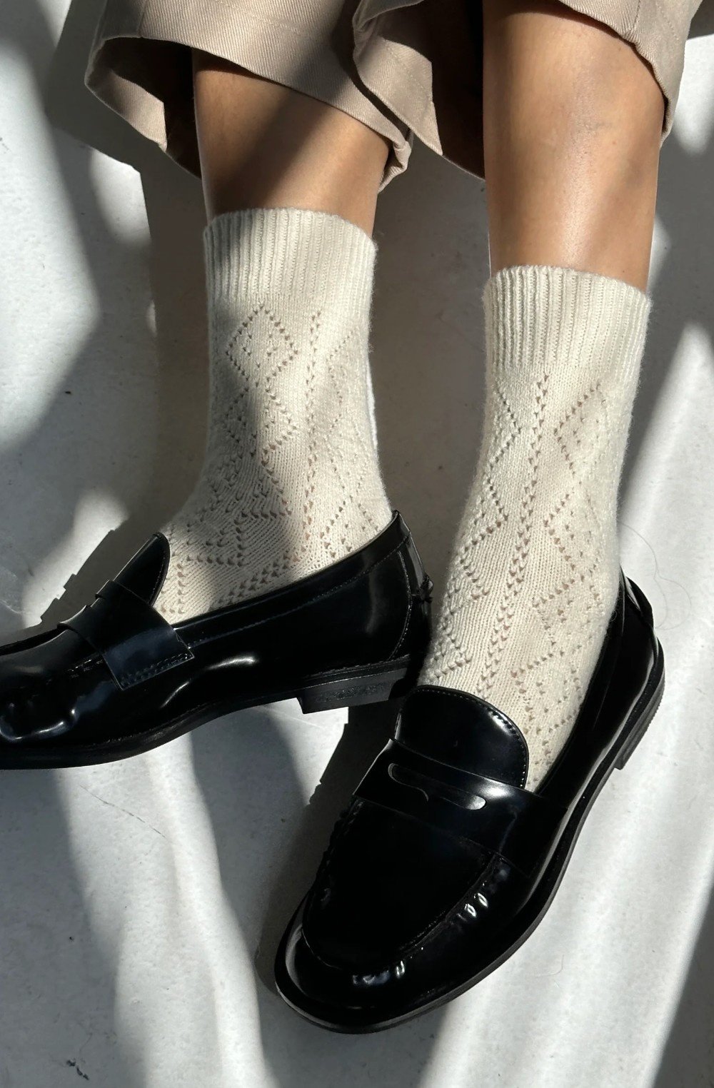 Le Bon Shoppe Cashmere Pointelle Socks
