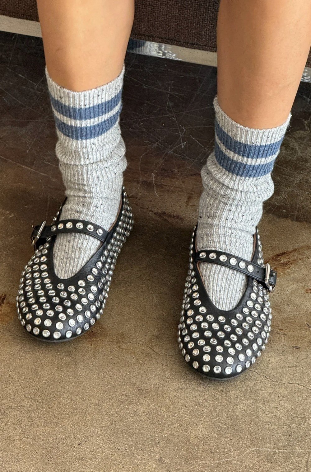 Le Bon Shoppe Snow Varsity Socks