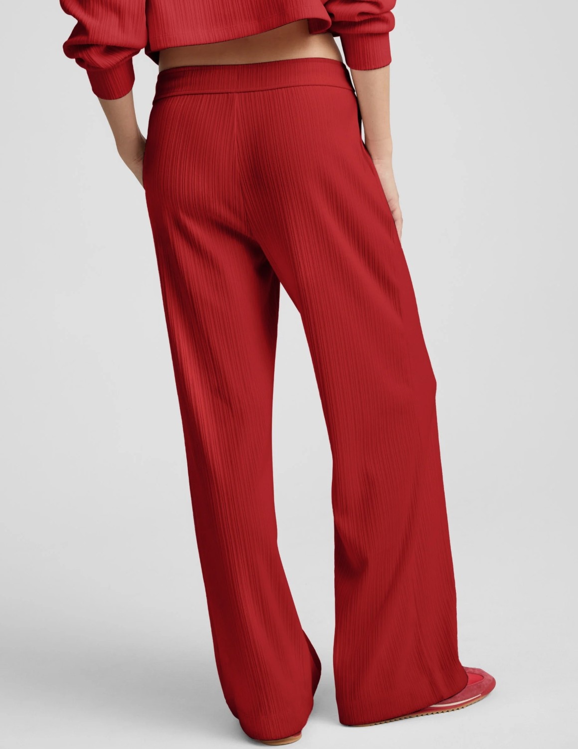 Beyond Yoga Breathe Easy Ribbed Wide Leg Pant