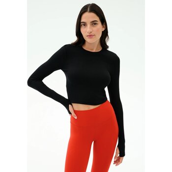 Splits59 Louise Rib Long Sleeve Crop
