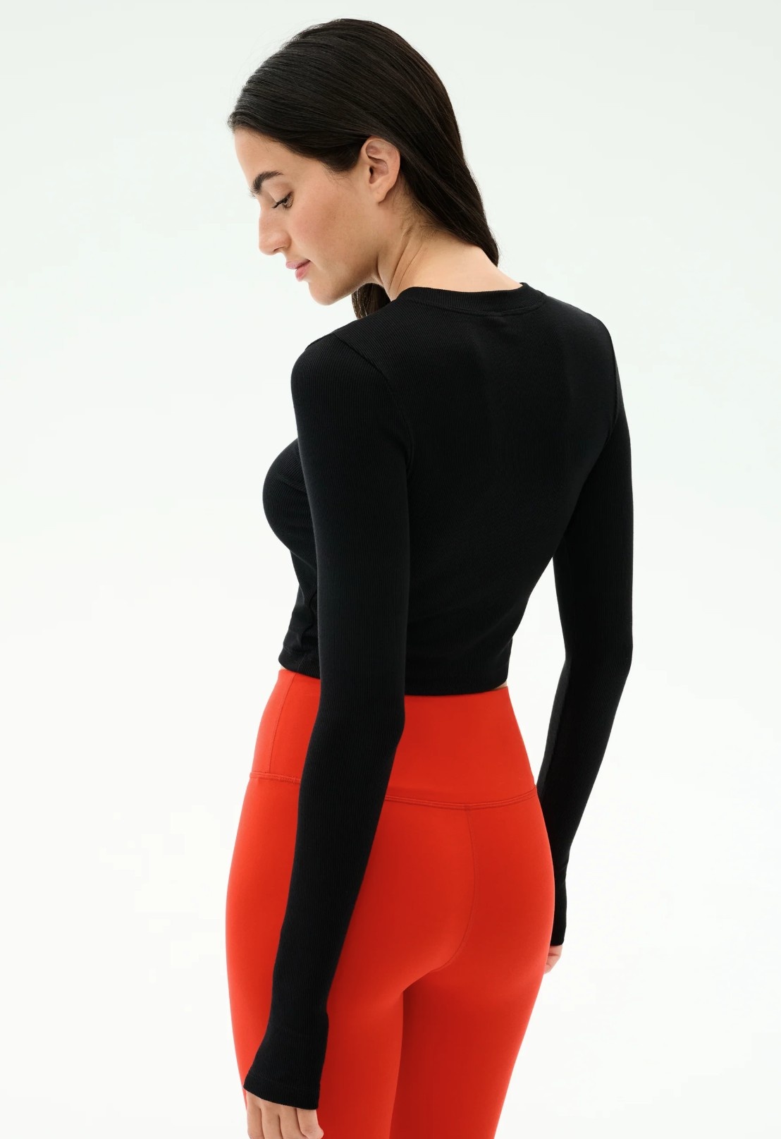 Splits59 Louise Rib Long Sleeve Crop