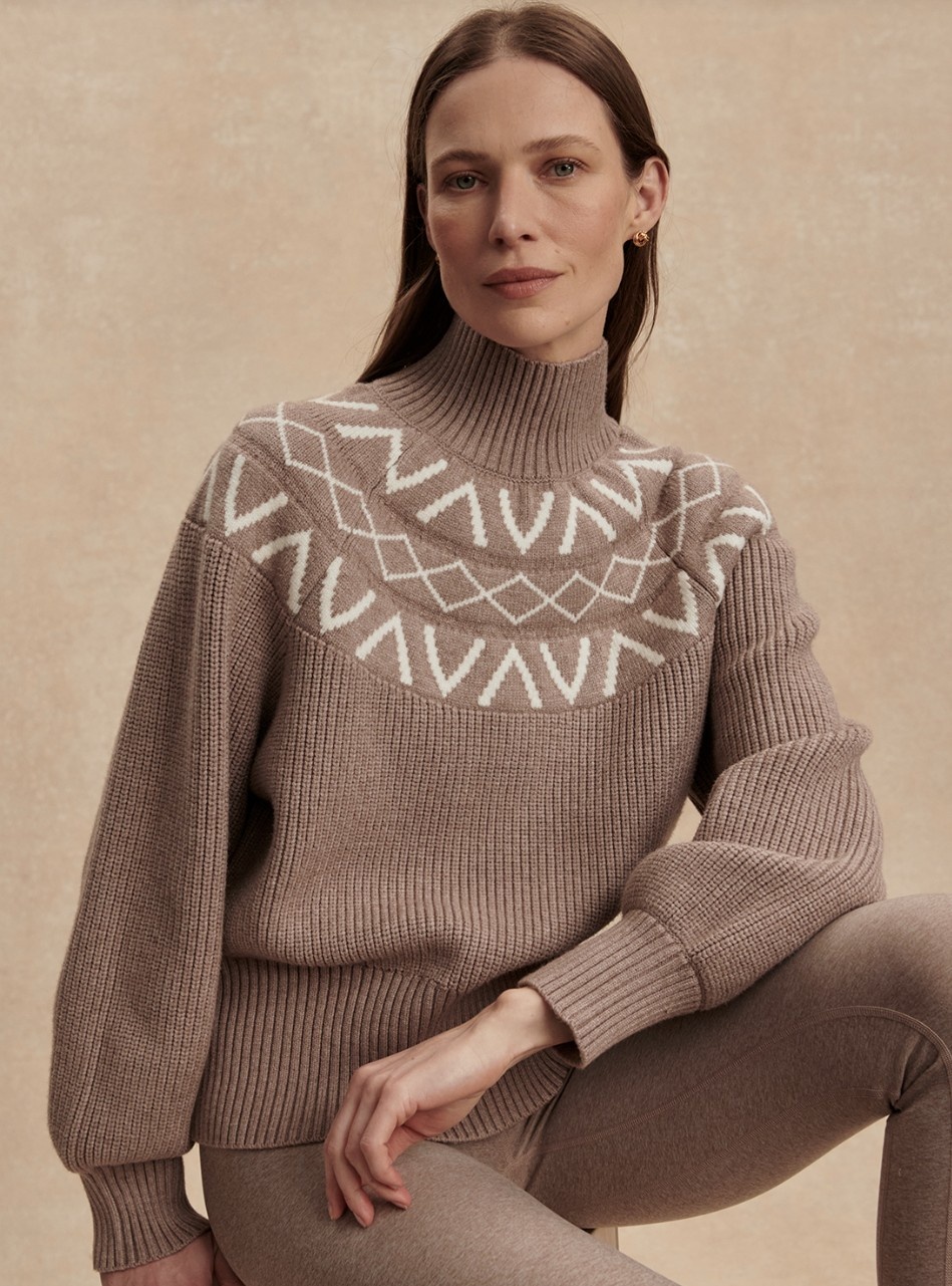 Varley Marcie Fairisle Yoke Knit