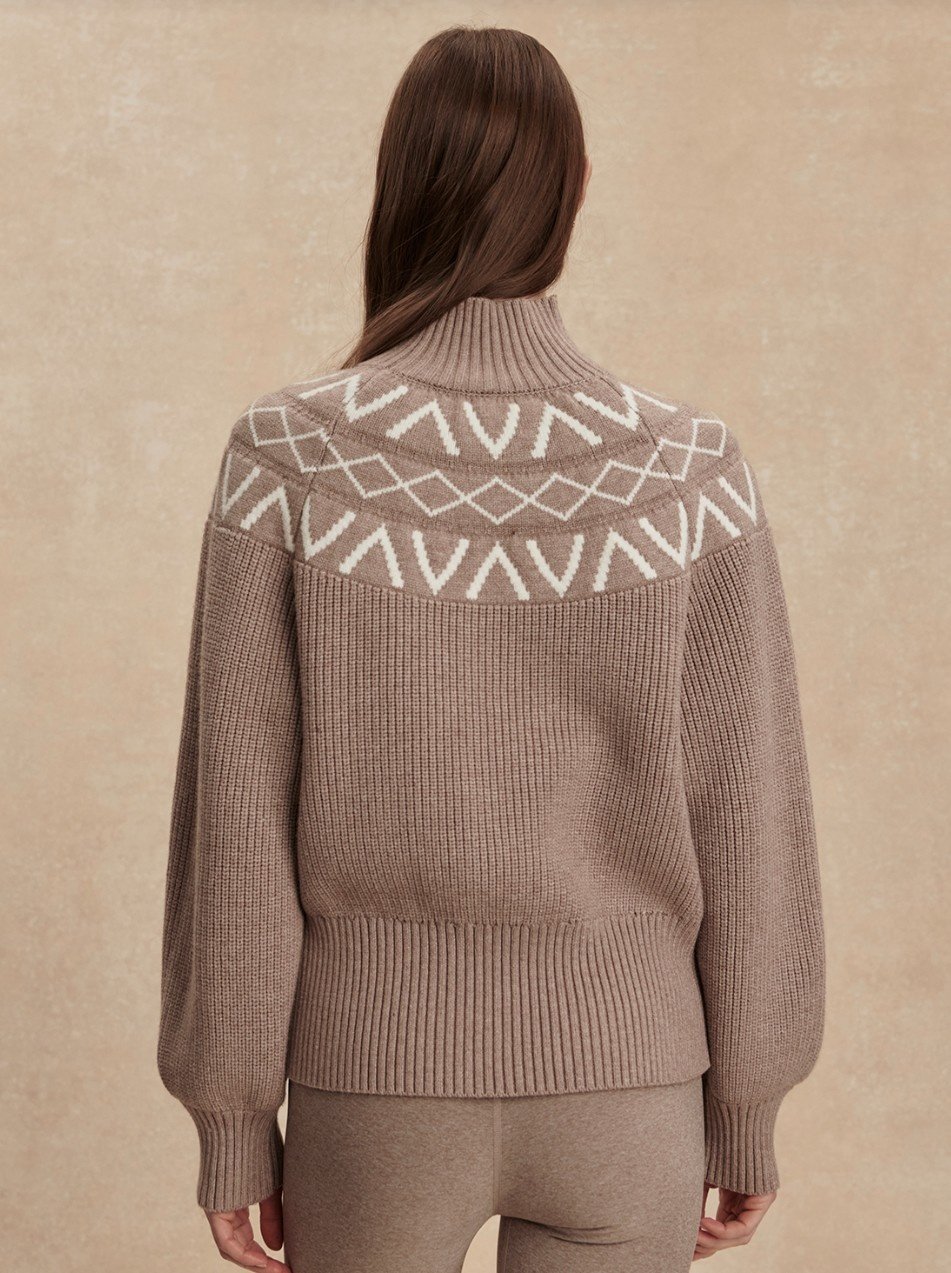 Varley Marcie Fairisle Yoke Knit