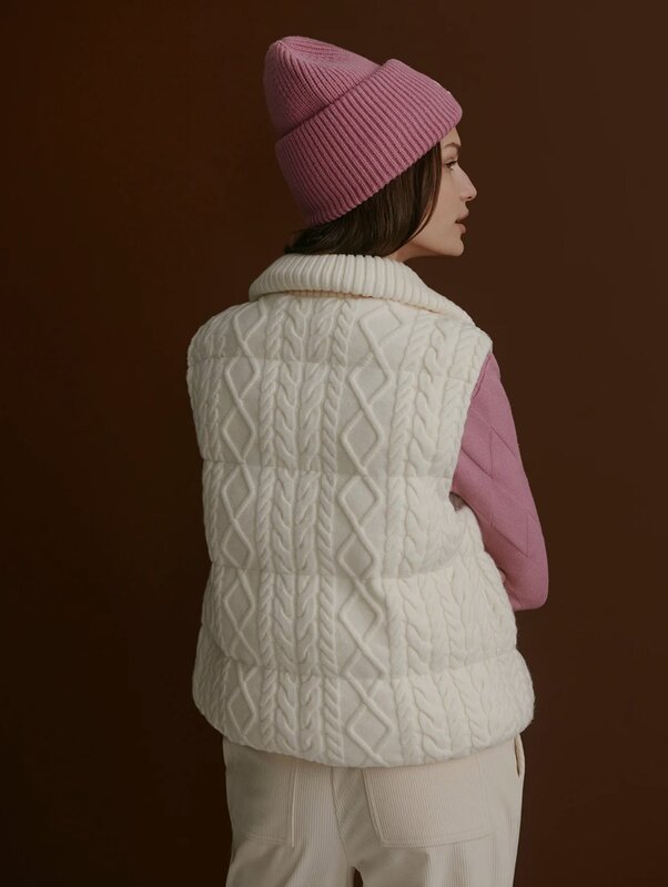 Varley Irina Cable-Knit Gilet | Red's Threads - Red's Threads