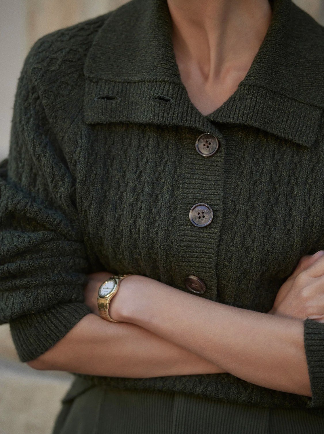 Varley Bridget Half Button Sweater