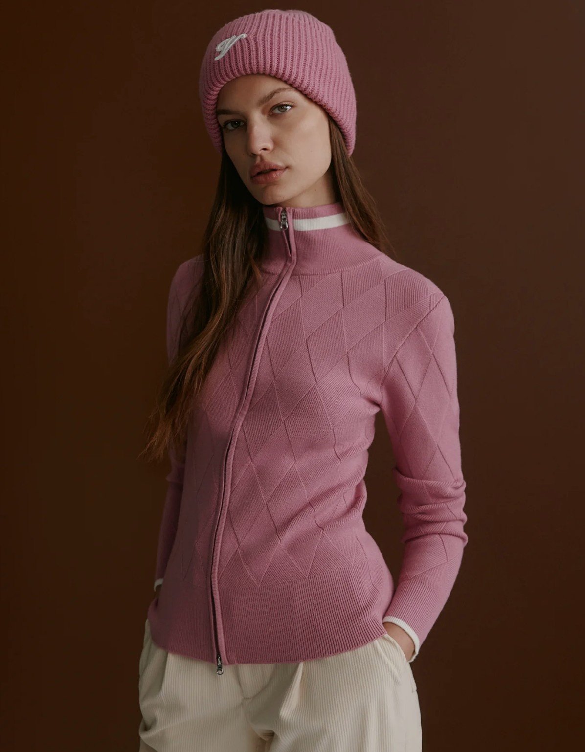 Varley Barthe Zip Through Knit