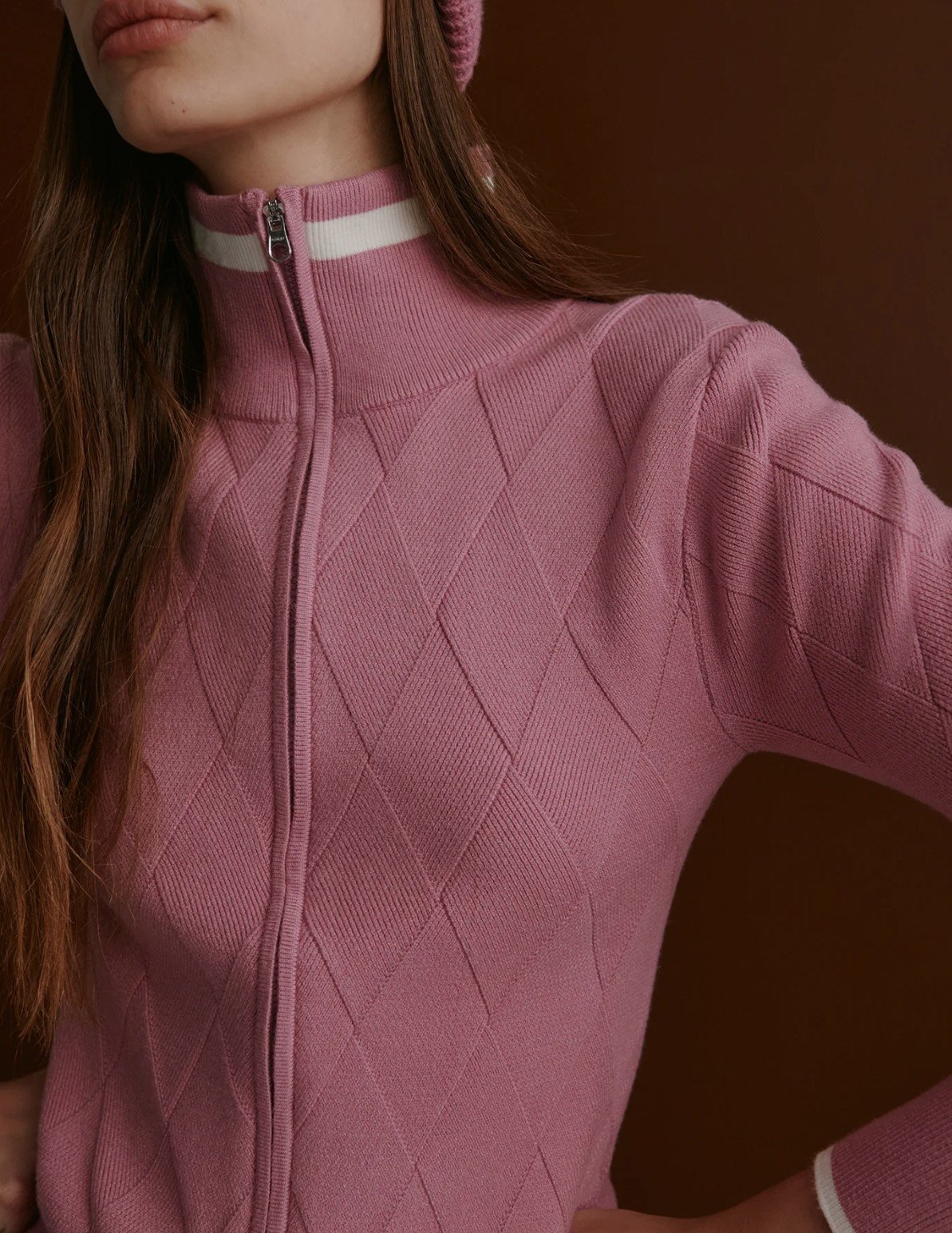 Varley Barthe Zip Through Knit