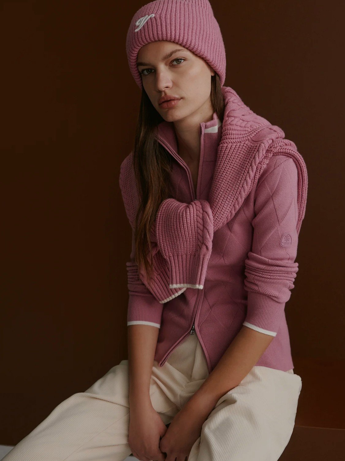 Varley Barthe Zip Through Knit