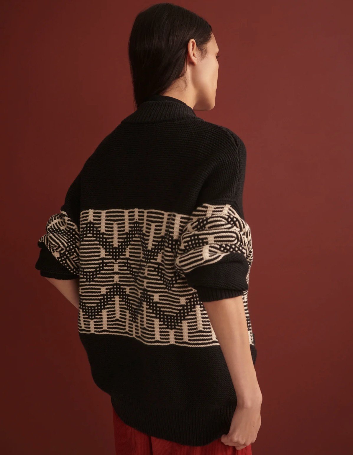 Varley Linnea Fairisle Knit Jacket