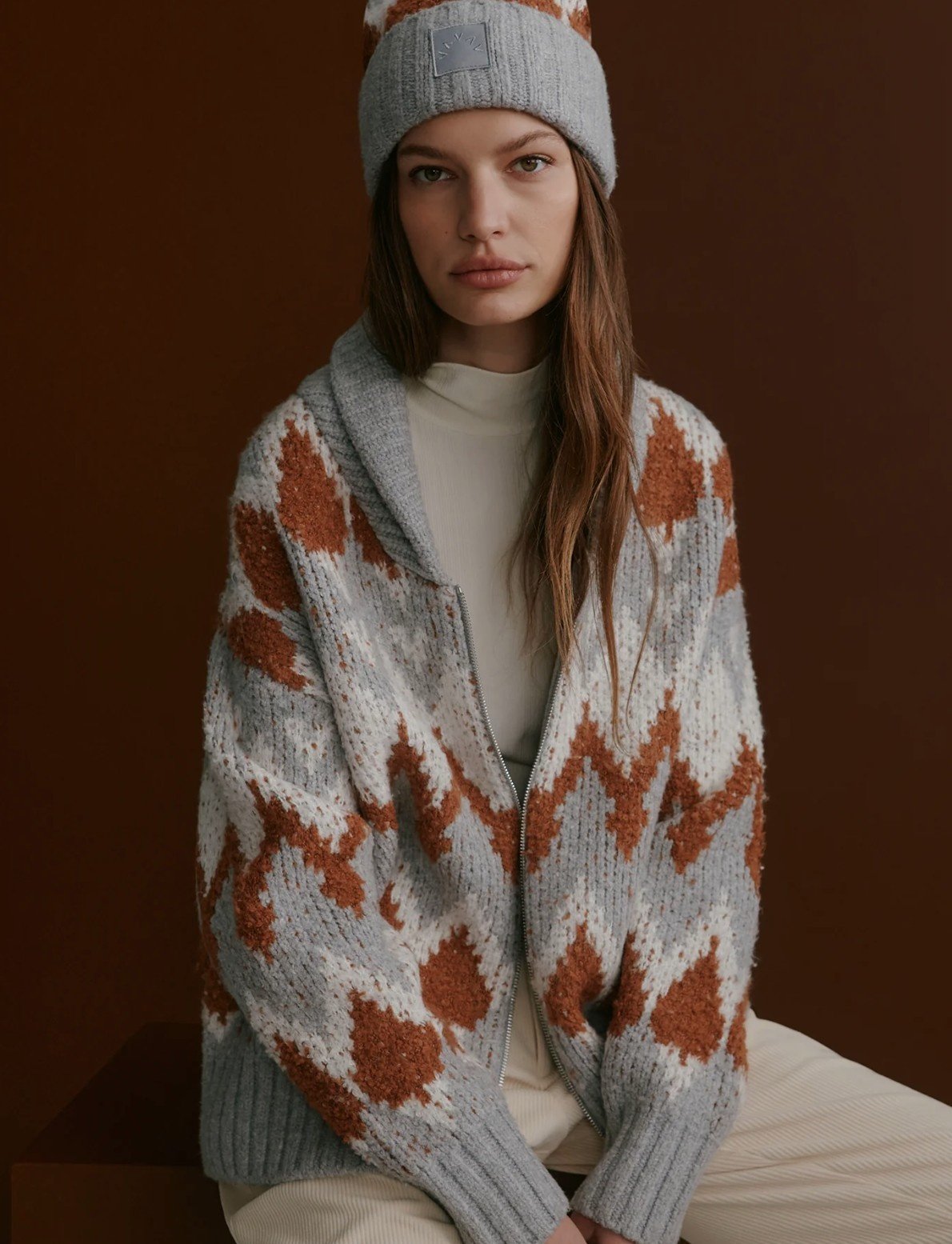 Varley Brockley Jacquard Knit Jacket