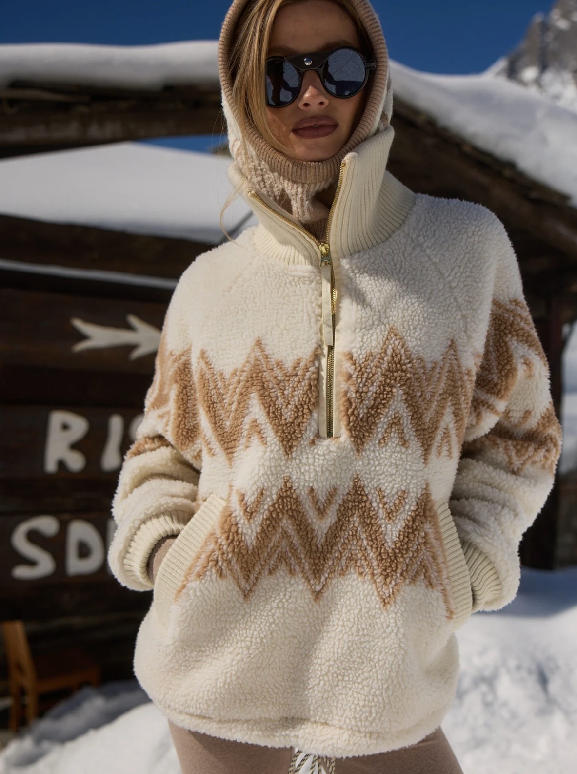 ヘンリー34 Varley Hendrik Half Zip Sherpa | Red's Threads - Red's Threads