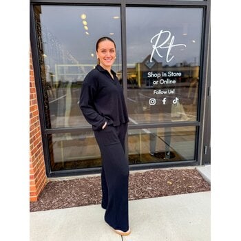 Project Social T Shea Brushed Rib Wide Leg Pant