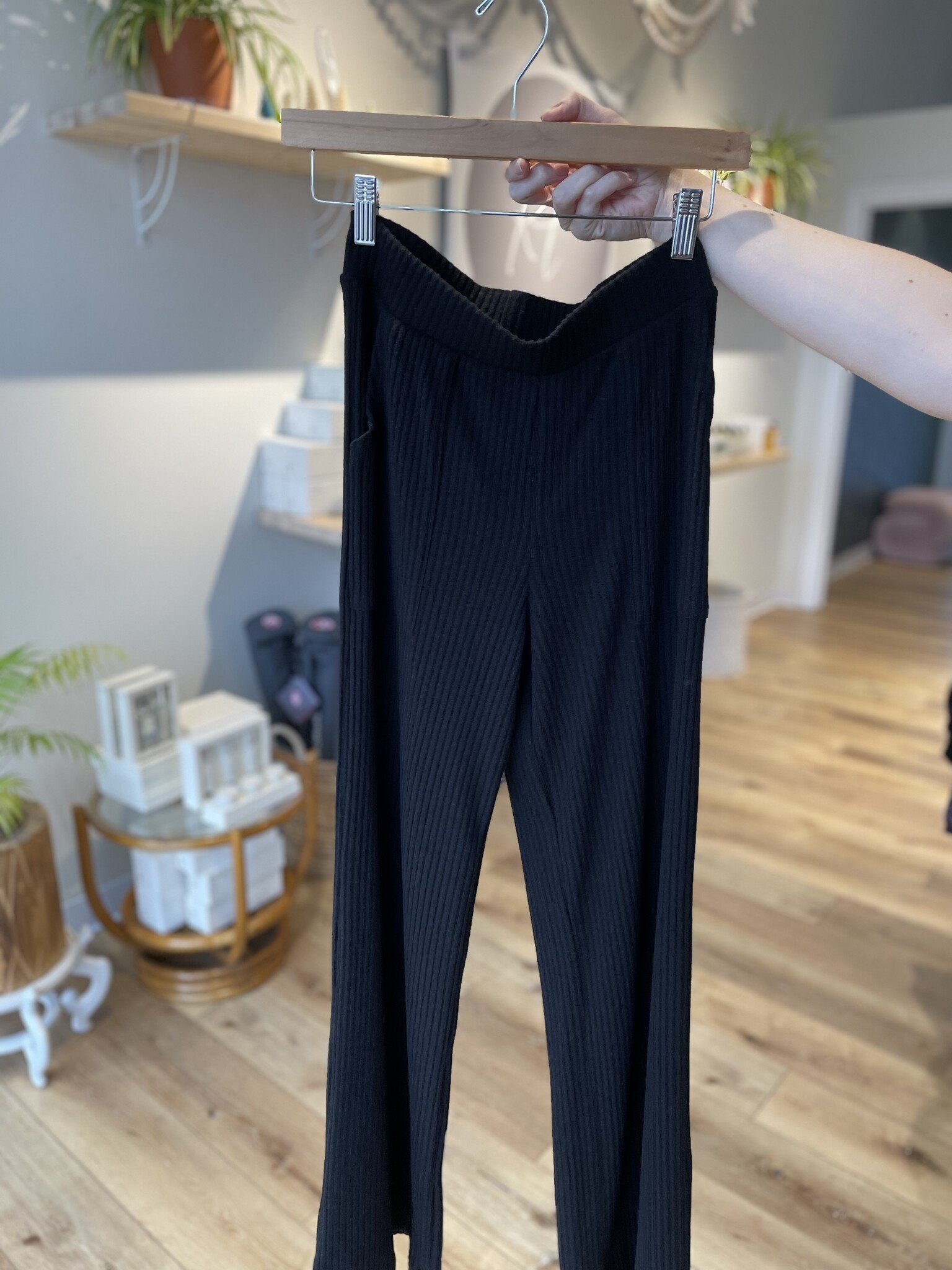 Project Social T Shea Brushed Rib Wide Leg Pant