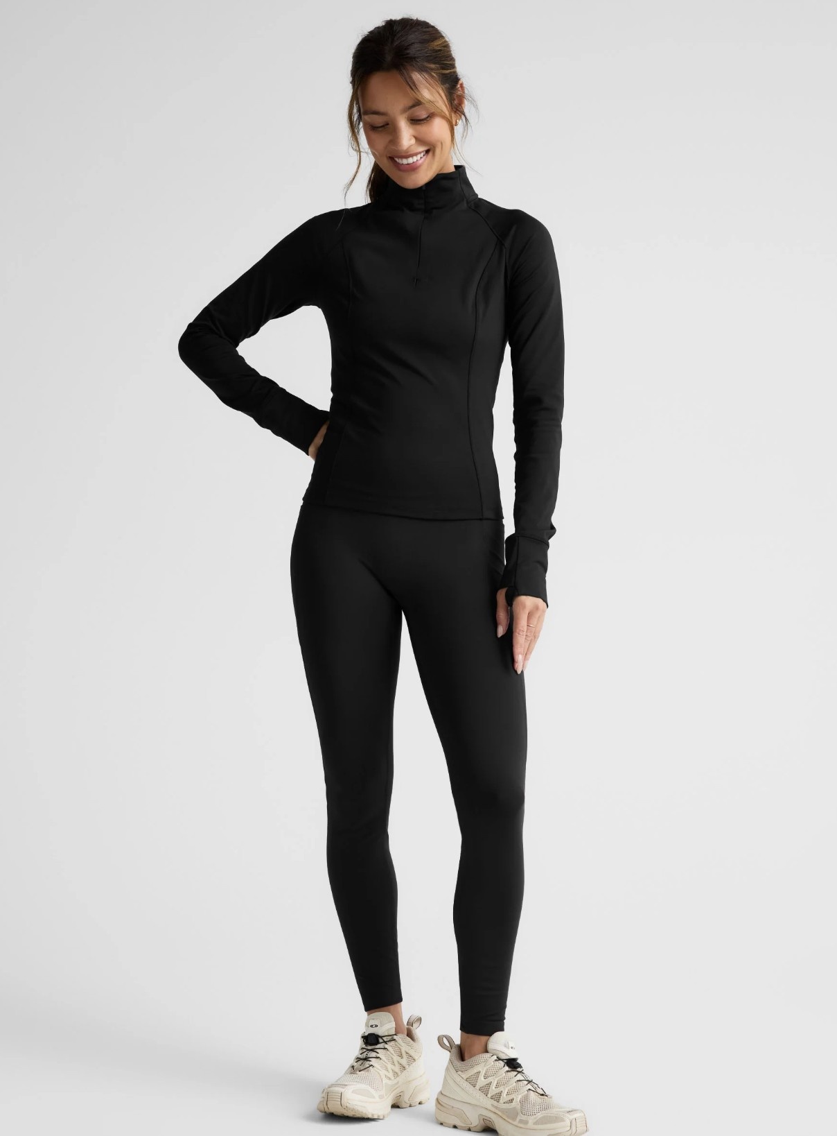 Beyond Yoga Pacer Fleece Zip Pocket Long Legging