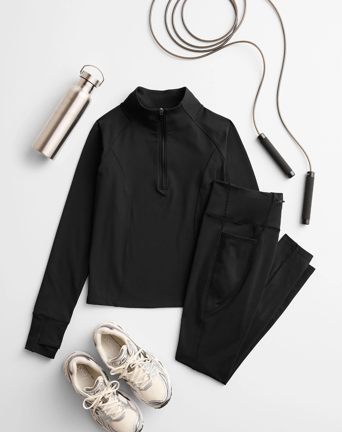 Beyond Yoga Pacer Fleece Zip Pocket Long Legging