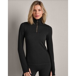 Rhone Apres Houndstooth Seamless 1/4 Zip