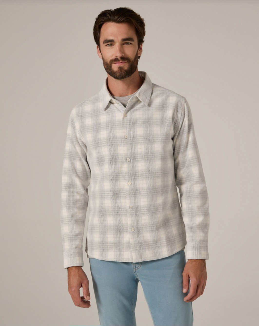 7 Diamonds Pearce Brushed Cord Long Sleeve Shirt