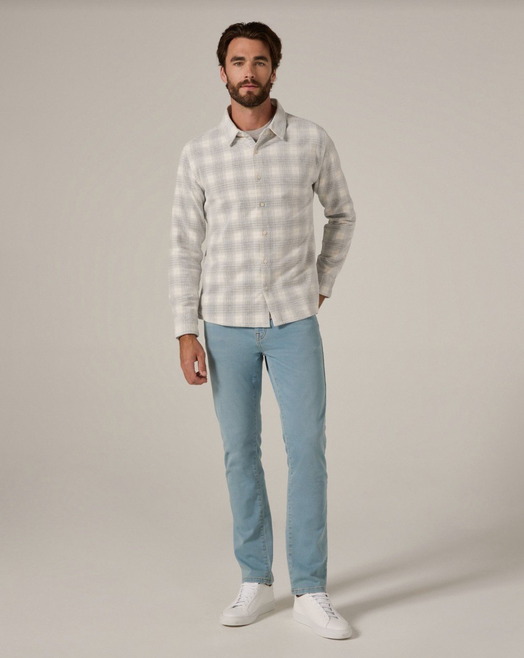 7 Diamonds Pearce Brushed Cord Long Sleeve Shirt