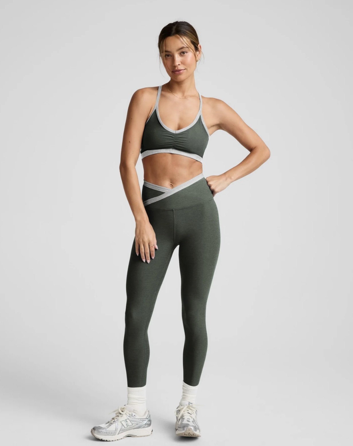Beyond Yoga Spacedye Outlines Strappy Bra