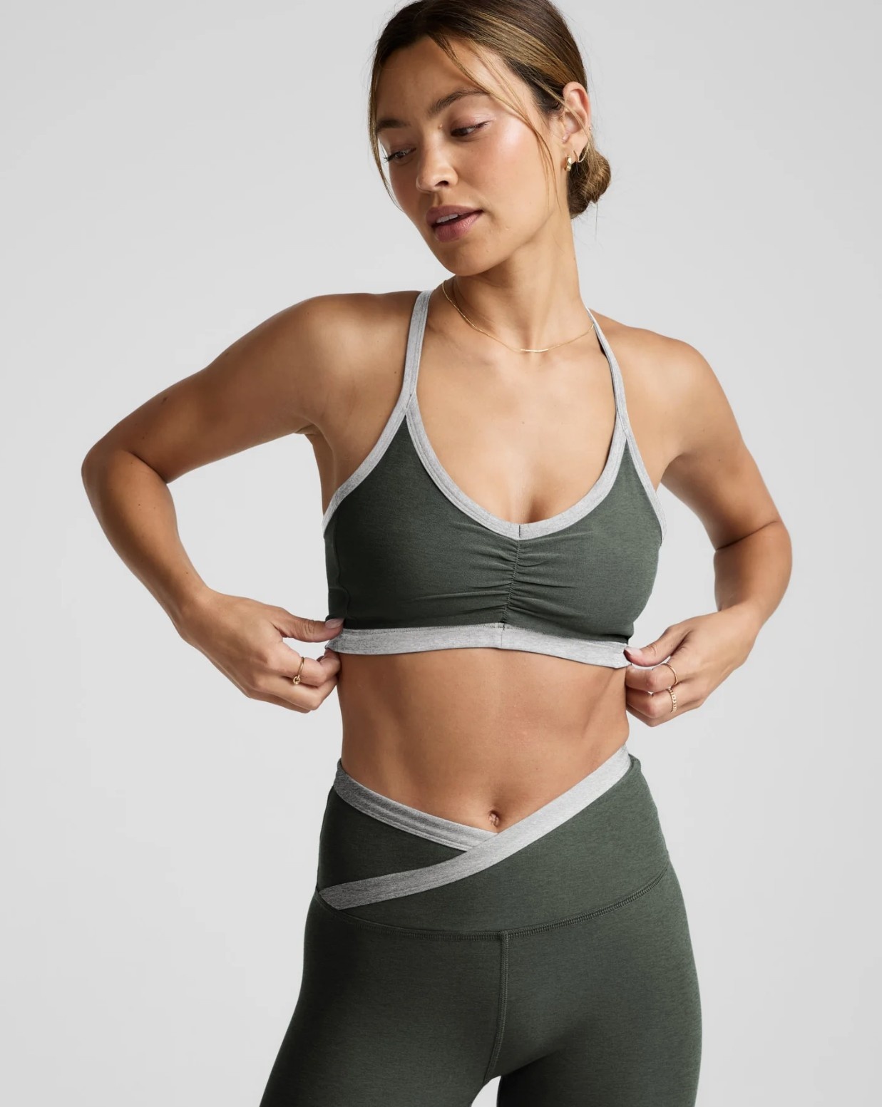 Beyond Yoga Spacedye Outlines Strappy Bra