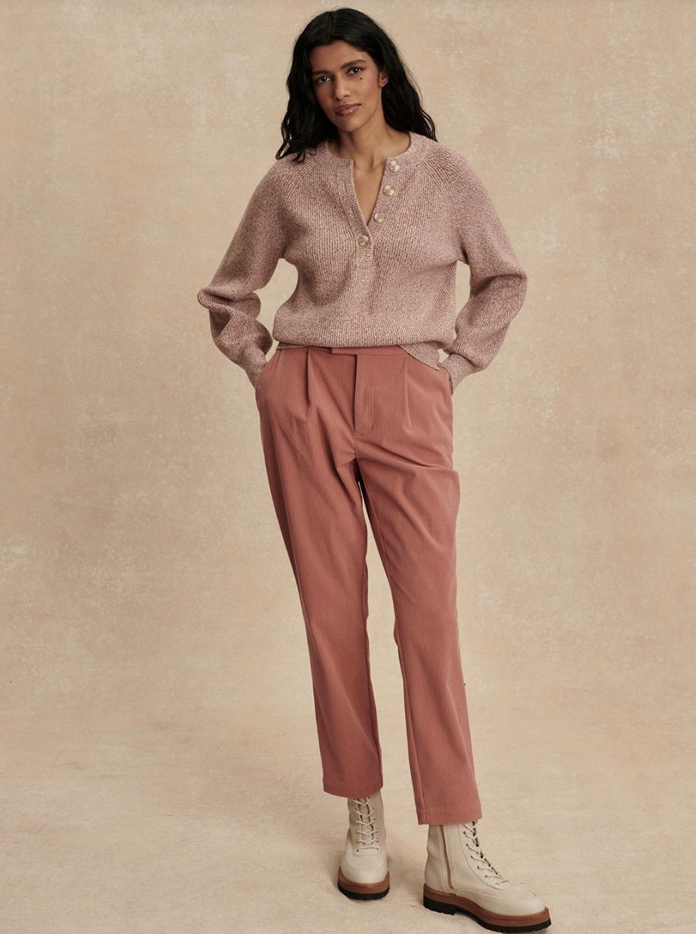 Varley Kennings Half Button Knit