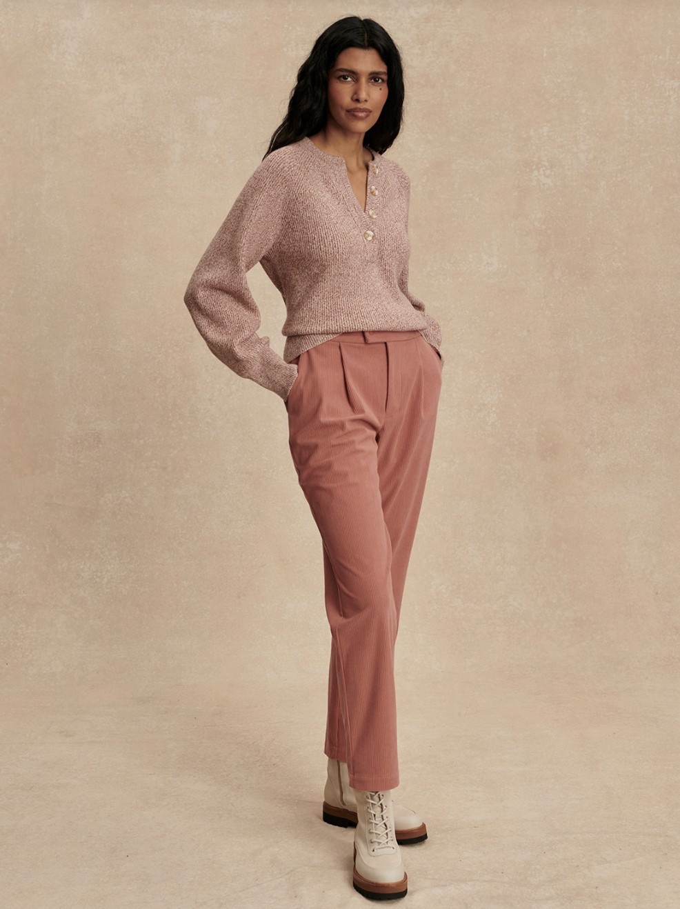 Varley Kennings Half Button Knit