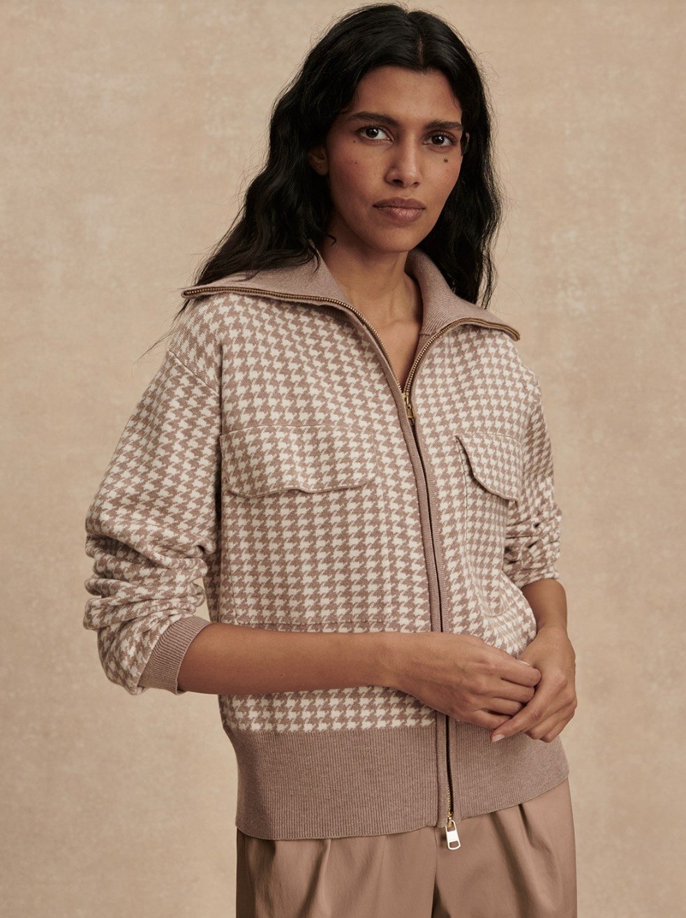 Varley Ablett Jacquard Knit Jacket