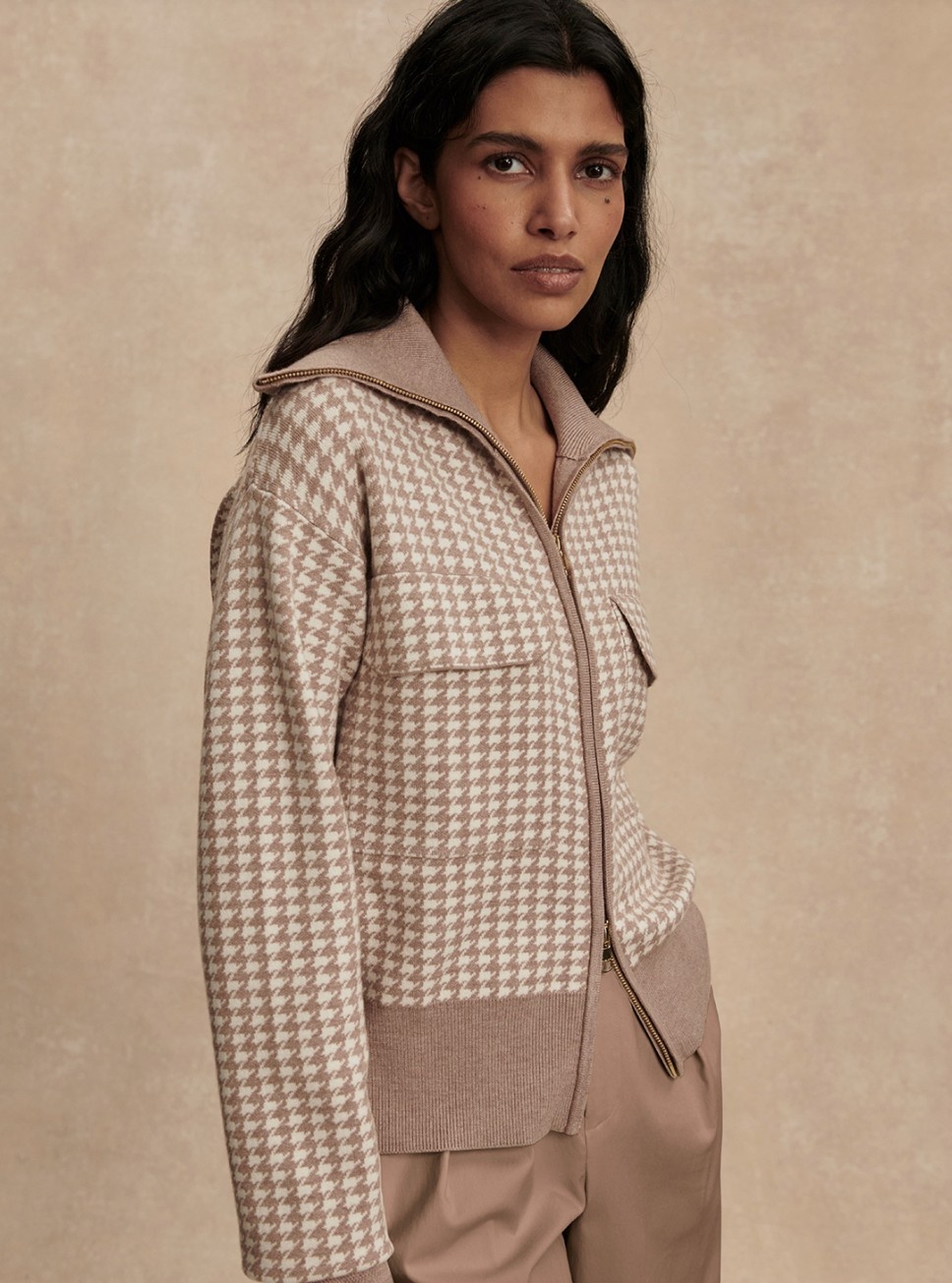 Varley Ablett Jacquard Knit Jacket