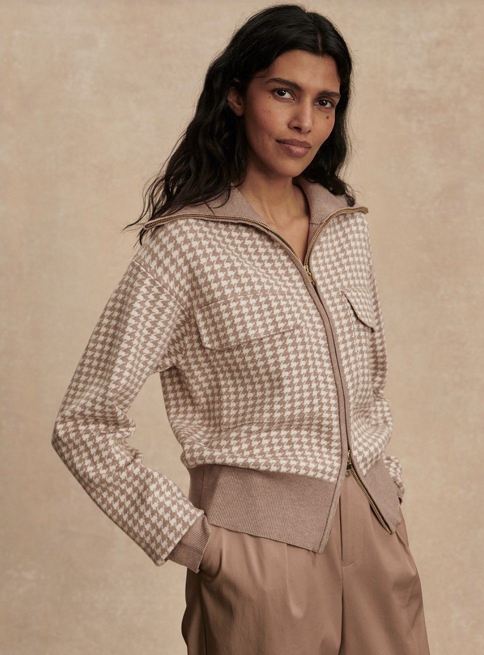 Varley Ablett Jacquard Knit Jacket