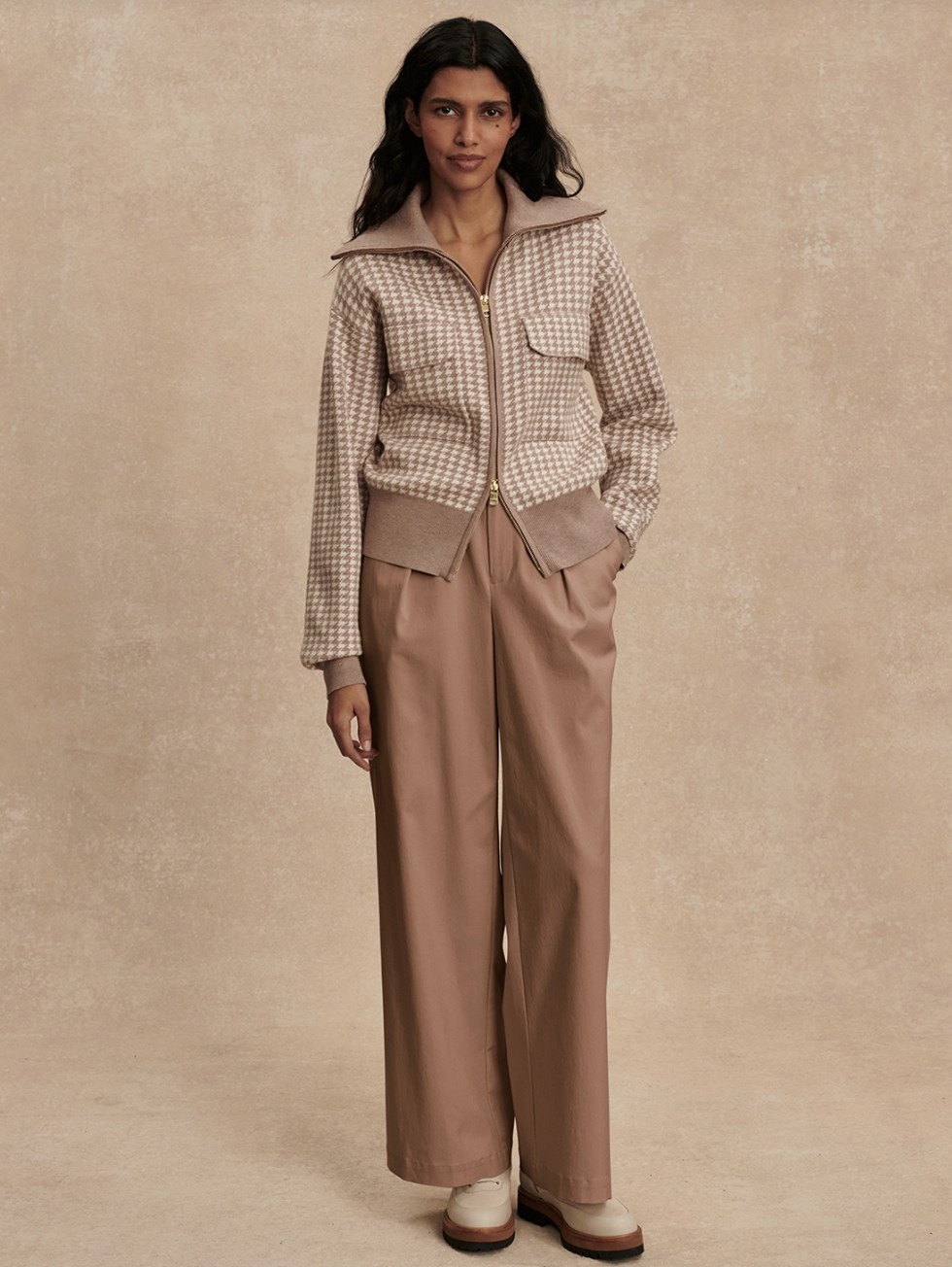 Varley Ablett Jacquard Knit Jacket